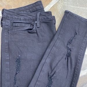 Just Black Distressed Skinny Jeans